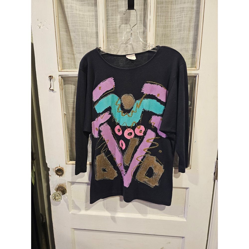 Vintage 1980s‎ Star of Miami 80s Theme Women's Blouse